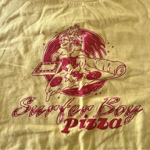 Surfer Boy Pizza Tee Shirt - Stranger Things